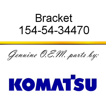 Bracket 154-54-34470