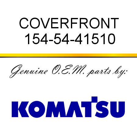 COVER,FRONT 154-54-41510