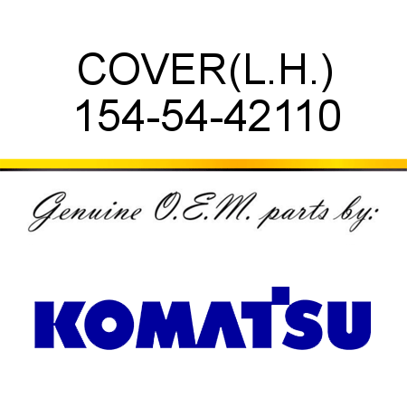 COVER,(L.H.) 154-54-42110