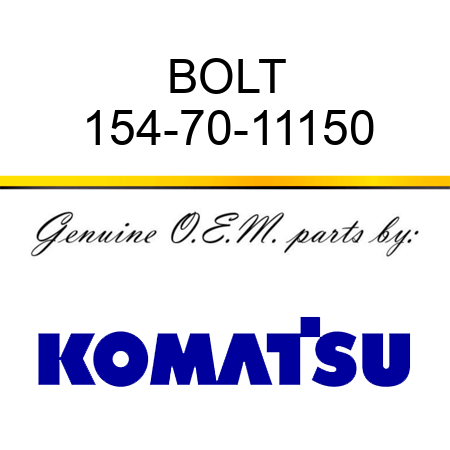 BOLT 154-70-11150
