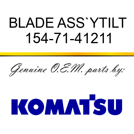 BLADE ASS`Y,TILT 154-71-41211