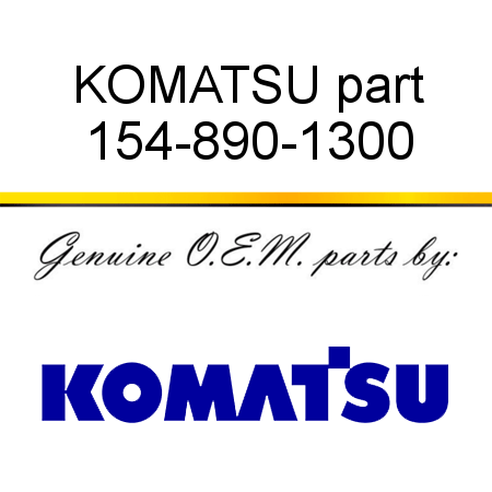 KOMATSU part 154-890-1300