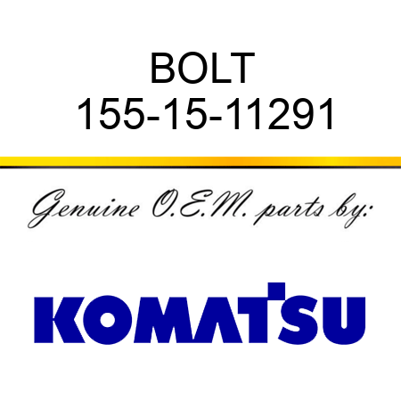 BOLT 155-15-11291