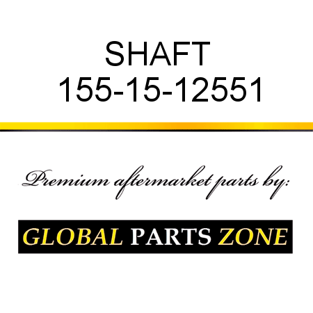 SHAFT 155-15-12551