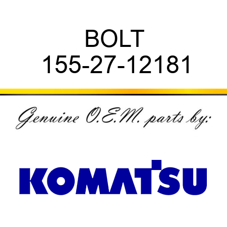 BOLT 155-27-12181