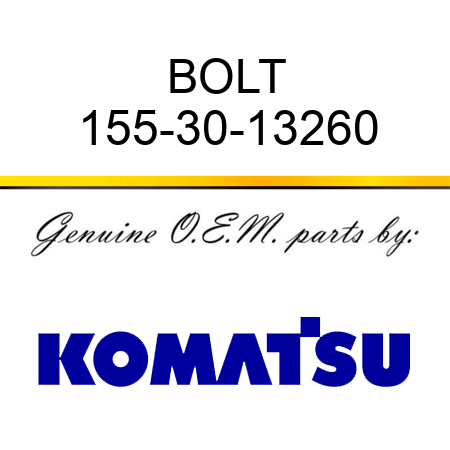 BOLT 155-30-13260