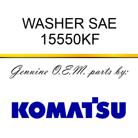 WASHER, SAE 15550KF