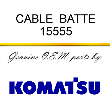 CABLE  BATTE 15555