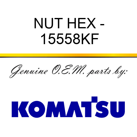 NUT, HEX - 15558KF