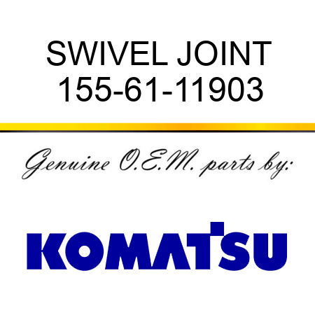 SWIVEL JOINT 155-61-11903