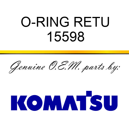 O-RING, RETU 15598