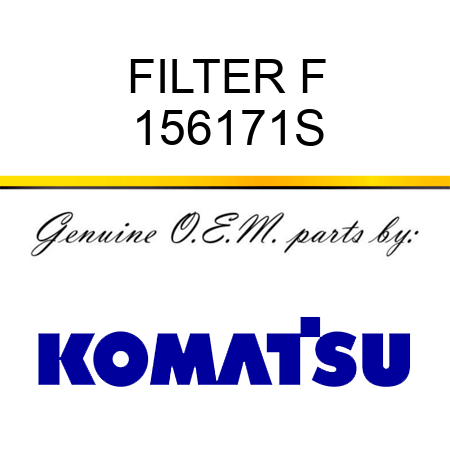 FILTER F 156171S