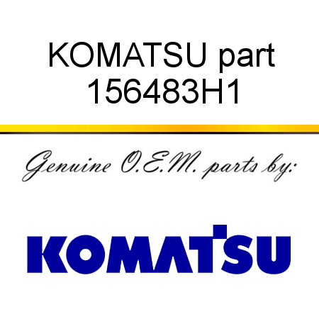 KOMATSU part 156483H1