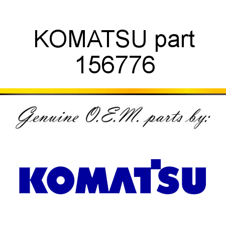 KOMATSU part 156776