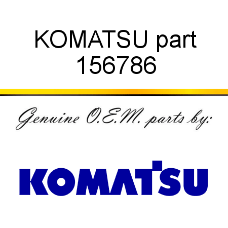 KOMATSU part 156786