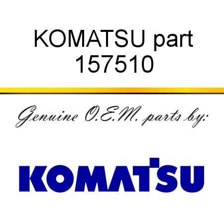 KOMATSU part 157510