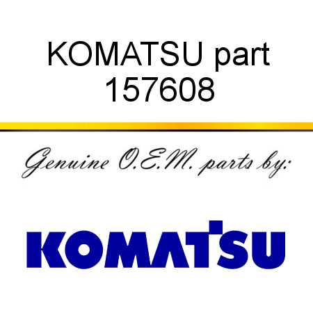 KOMATSU part 157608