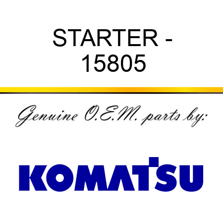 STARTER - 15805