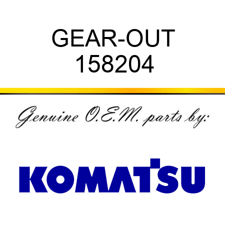 GEAR-OUT 158204