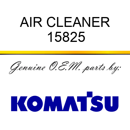 AIR CLEANER 15825