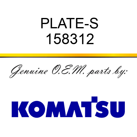 PLATE-S 158312
