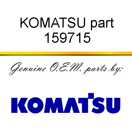 KOMATSU part 159715