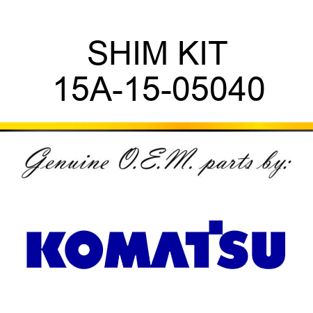 SHIM KIT 15A-15-05040