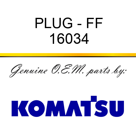 PLUG - FF 16034
