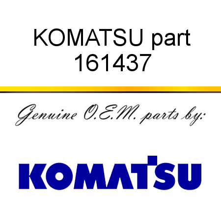 KOMATSU part 161437