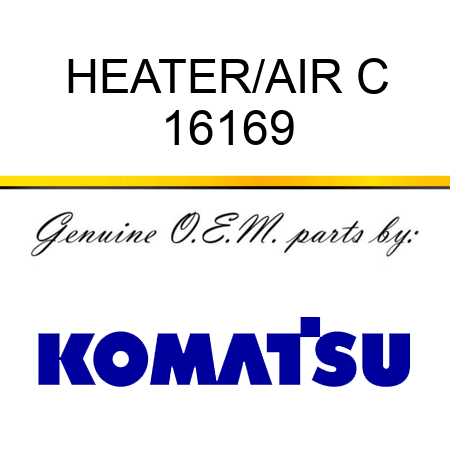 HEATER/AIR C 16169