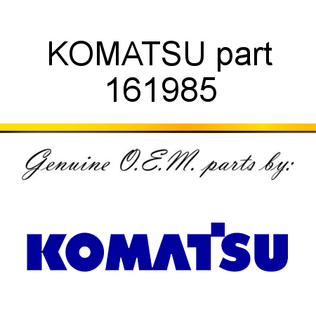 KOMATSU part 161985