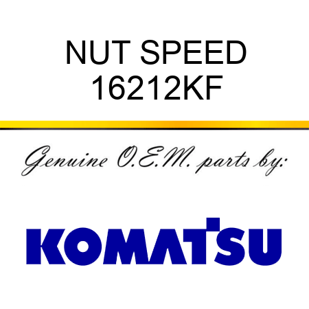 NUT SPEED 16212KF