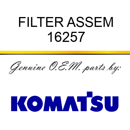 FILTER ASSEM 16257
