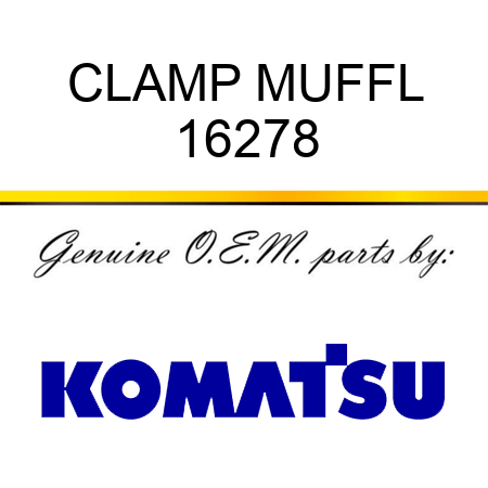 CLAMP, MUFFL 16278