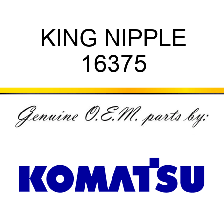 KING NIPPLE 16375