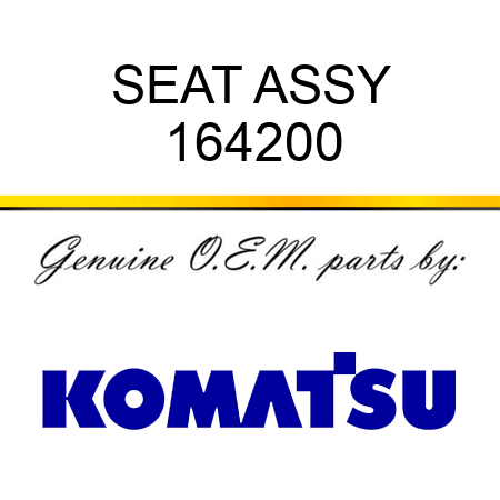 SEAT ASSY 164200