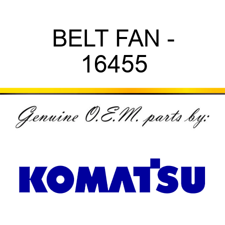 BELT, FAN - 16455