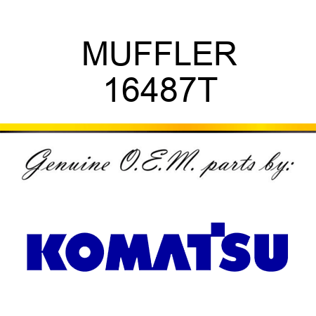 MUFFLER 16487T