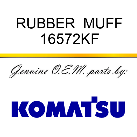 RUBBER  MUFF 16572KF