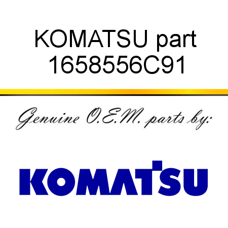 KOMATSU part 1658556C91