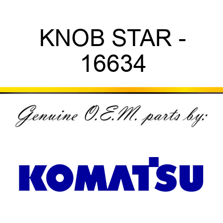 KNOB, STAR - 16634