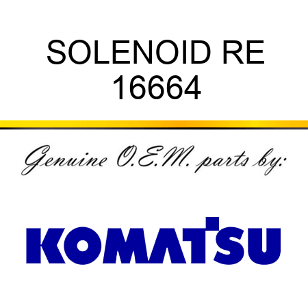 SOLENOID, RE 16664