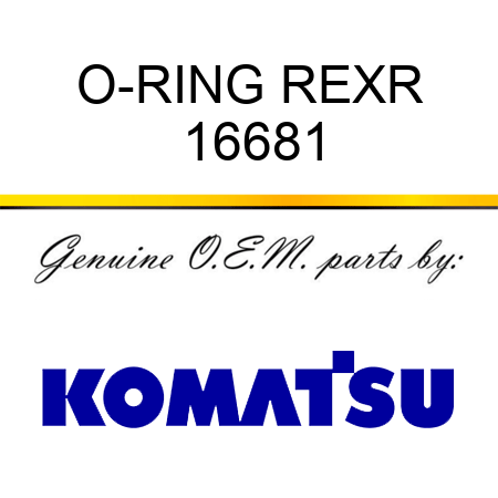 O-RING, REXR 16681