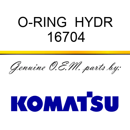 O-RING  HYDR 16704