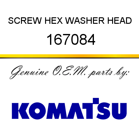 SCREW, HEX WASHER HEAD 167084