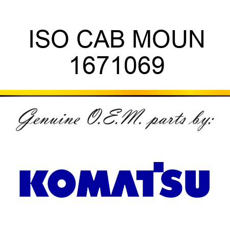 ISO CAB MOUN 1671069