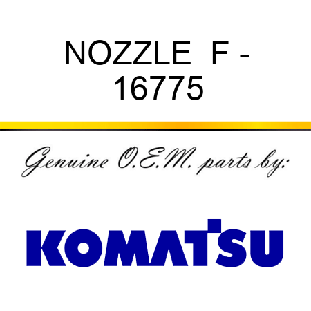 NOZZLE  F - 16775