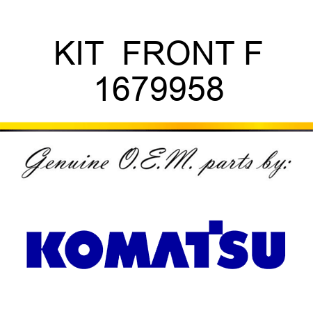 KIT  FRONT F 1679958