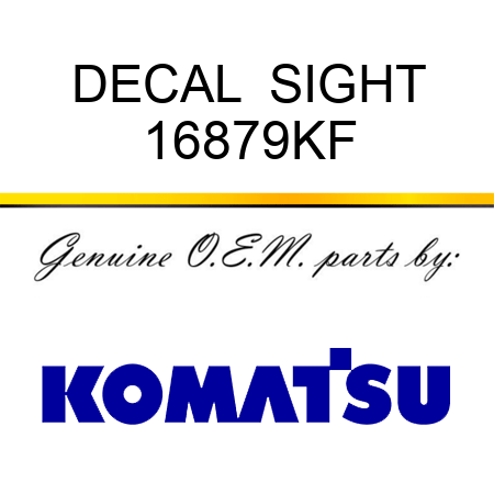 DECAL  SIGHT 16879KF