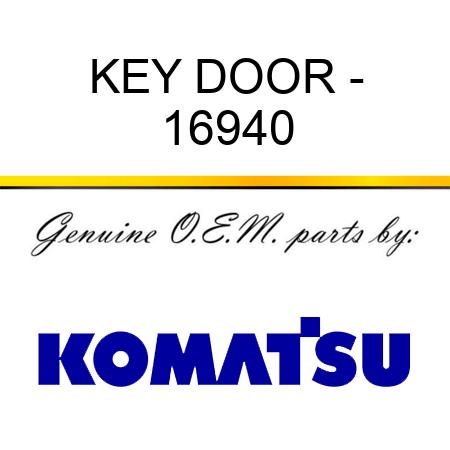 KEY, DOOR - 16940